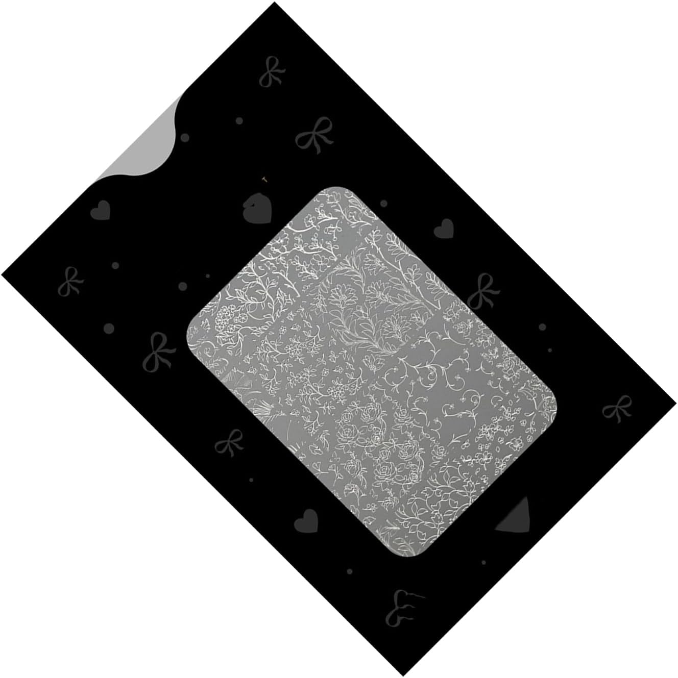 Nails Stamp Plate with Floral Patterns Professional Stainless Steel Manicure Template Tool Craft Accessory Flower Nails Design Stamping Plate