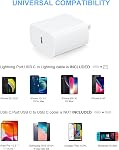 USB C Charger Block,2Pack PD 20W Fast Charger Block USB C Charger Adapter Compatible with iPhone 16 15 14 13 12 11 Pro Max/Mini/Plus/iPad/iPad mini/XR/Galaxy, Pixel 9/8/7/6, Android