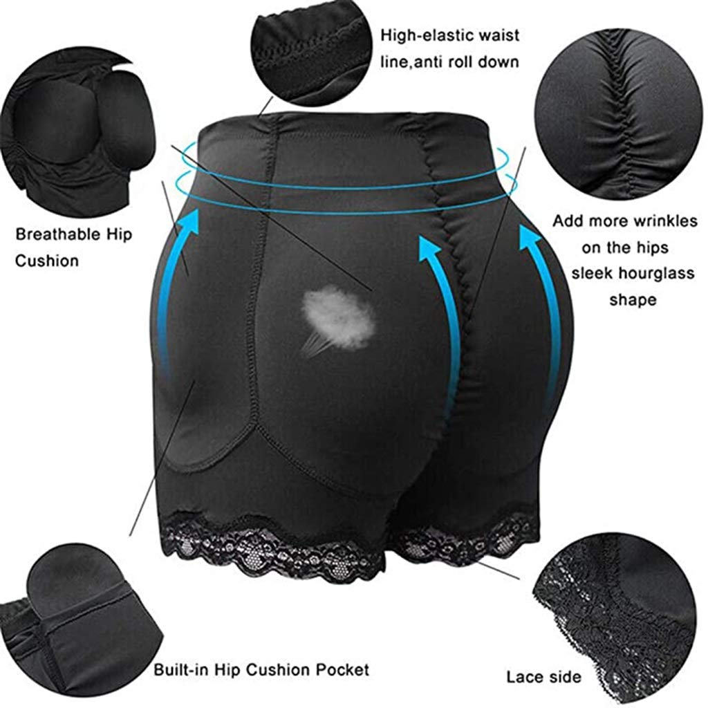 CMBSSTFC Gepolsterte Butt Lifter Hip Enhancer Nahtlose Shorts Damenunterwäsche