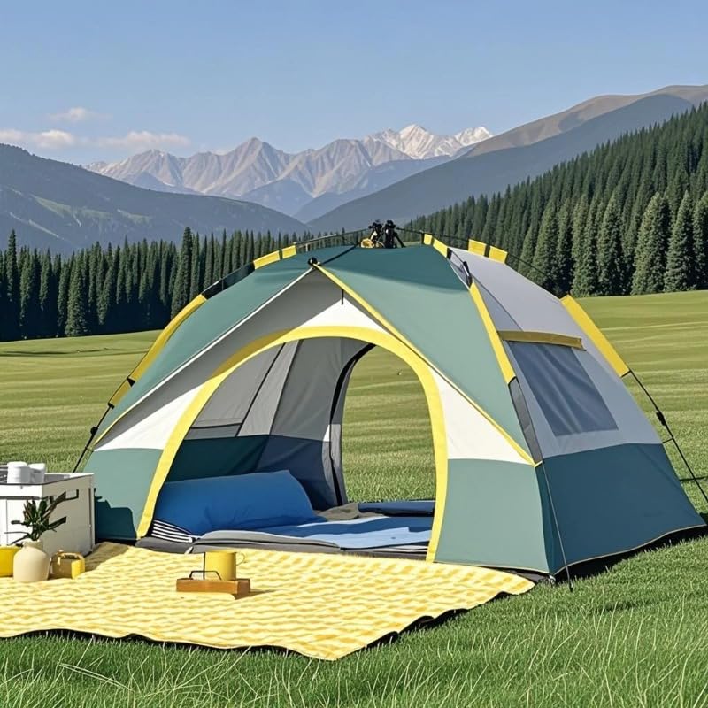 Carpa de camping automática para 3-6 personas, estación completa miniatura 1