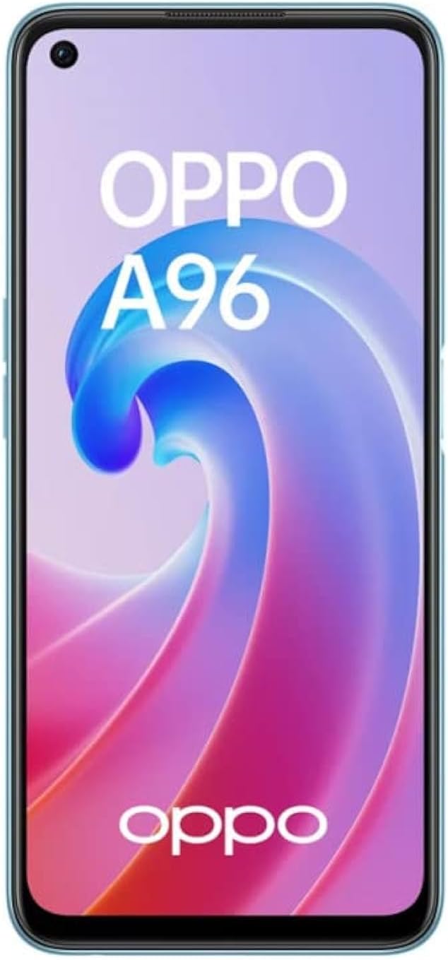 OPPO A96 Dual-SIM 128GB ROM + 6GB RAM (GSM Only | No CDMA) Factory Unlocked 4G/LTE Smartphone (Blue) - International Version