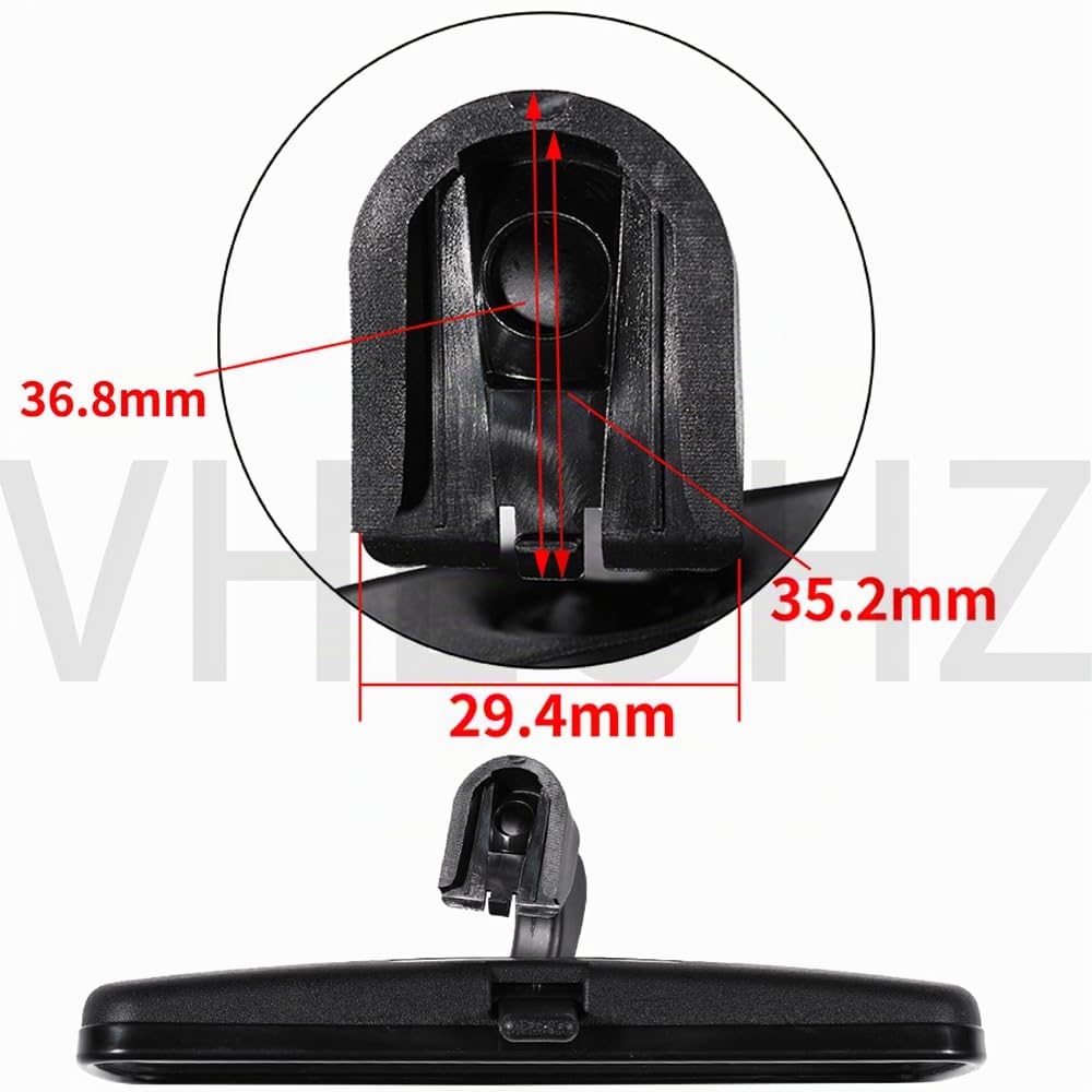 Espejo retrovisor interior compatible con Ford Fiesta Focus Mondeo 4982463 (Interfaz de espejo es diferente)