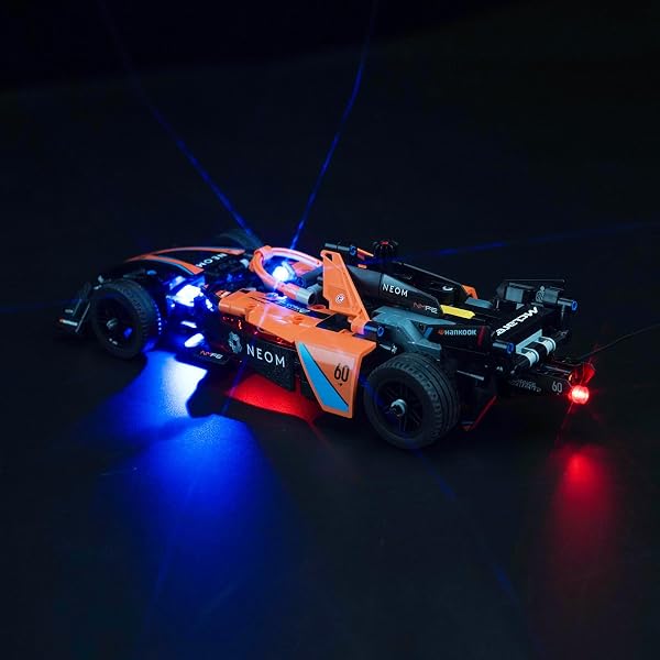 Kit di illuminazione a LED per Lego Technic NEOM McLaren Formula E Race Car (non Lego), kit di illuminazione decorativa per Lego 42169 NEOM McLaren Formula E Race Car giocattolo creativo - 2