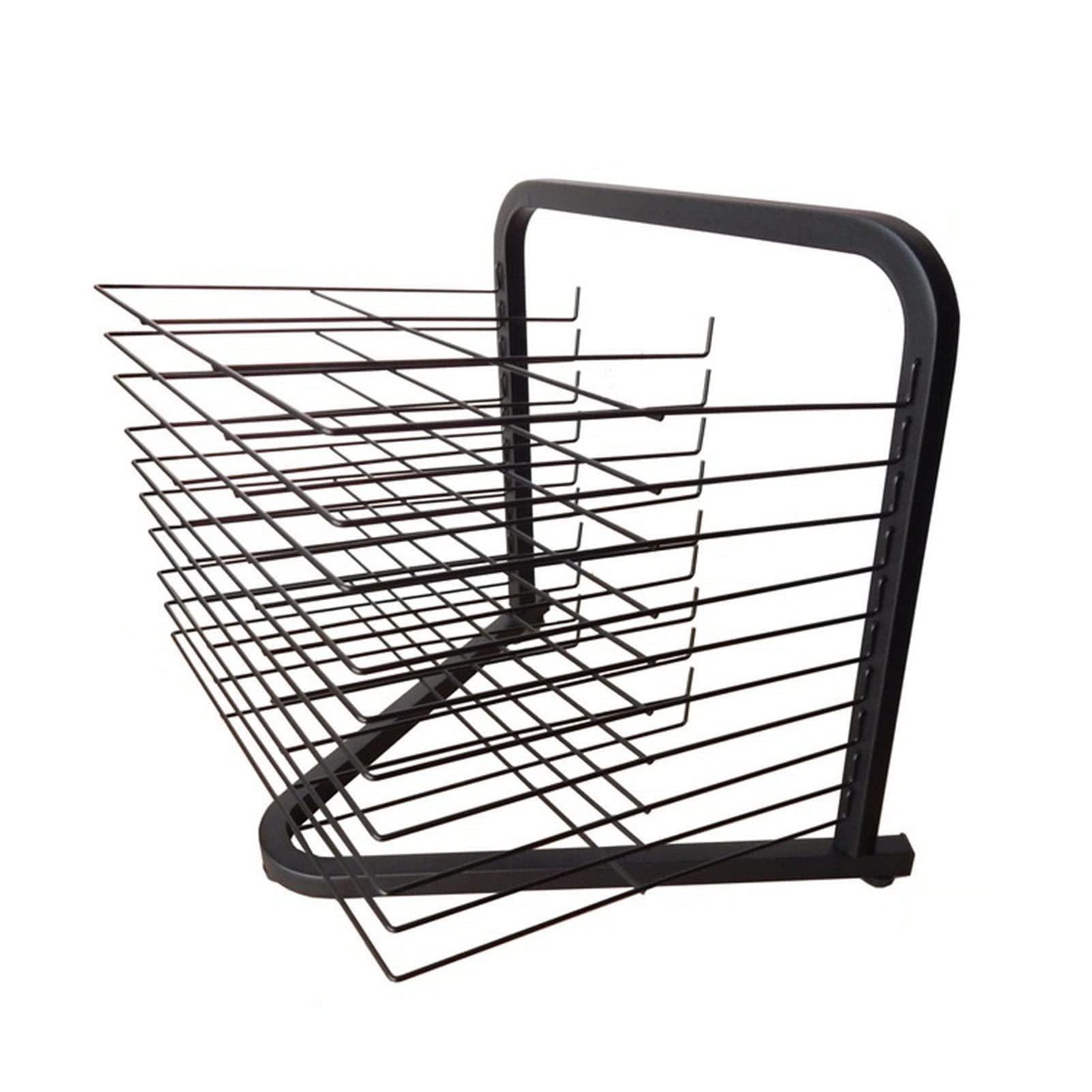 Aioneer Drying Racks,Tabletop Art Drying Rack Art Organizer for Kids, Sturdy Metal A3 Papedrying Rack Artwork Storage Display Shelf for Classrooms, Art Studio