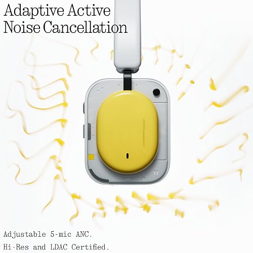 Nothing Headphone (a) Kabellose Over-Ear Kopfhörer mit ANC, bis zu 135h Akkulaufzeit, Hi-Res, LDAC, Anpassbare taktile Steuerung – Schwarz - 6