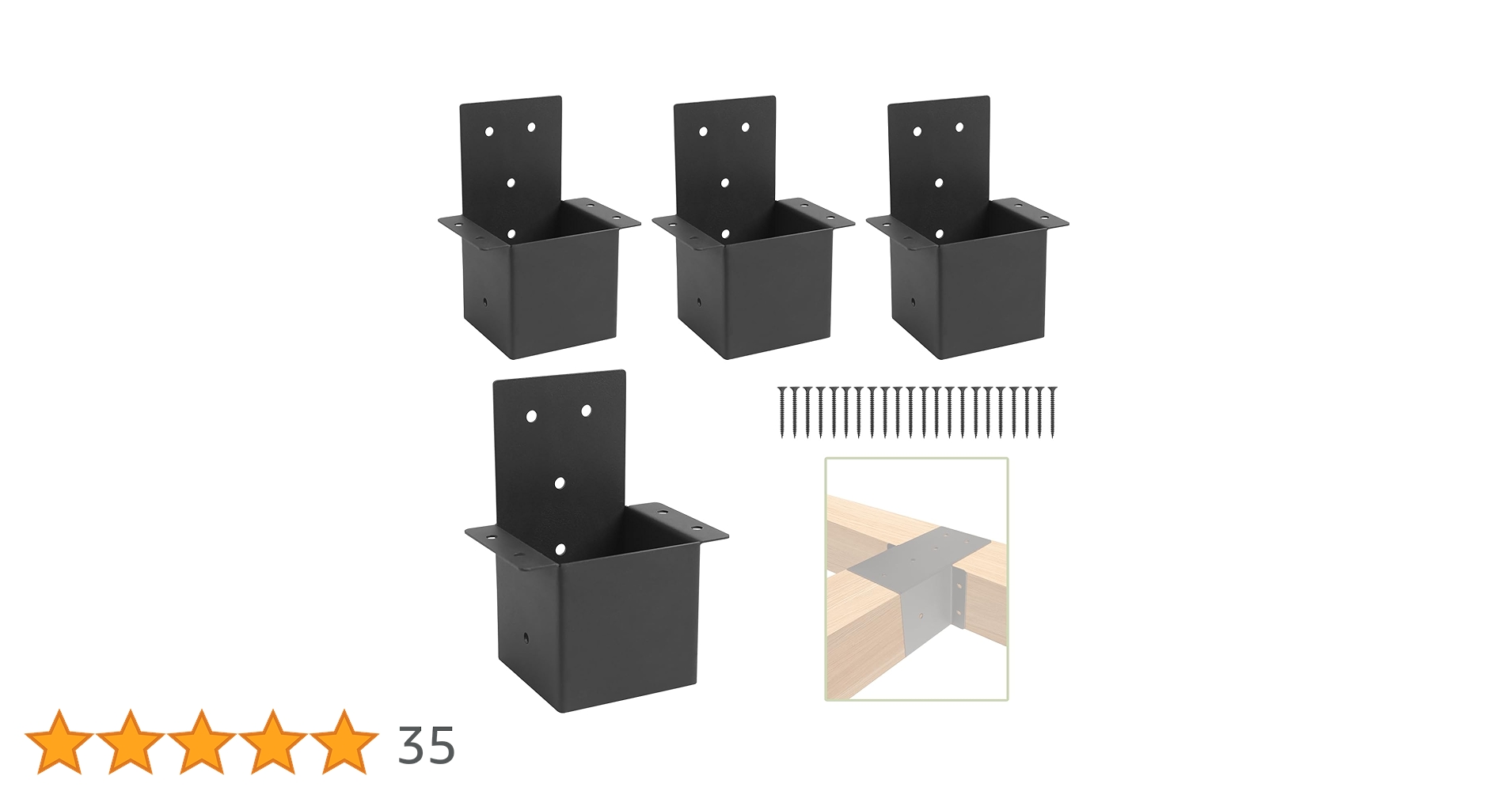 バロックスタイル 装飾ブラケット 5点セット Amazon.co.jp: パーゴラブラケット4個、4インチ×4インチ(実際3.6