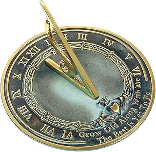 NauticalMart Brass Sundial Grow Old with Me 10