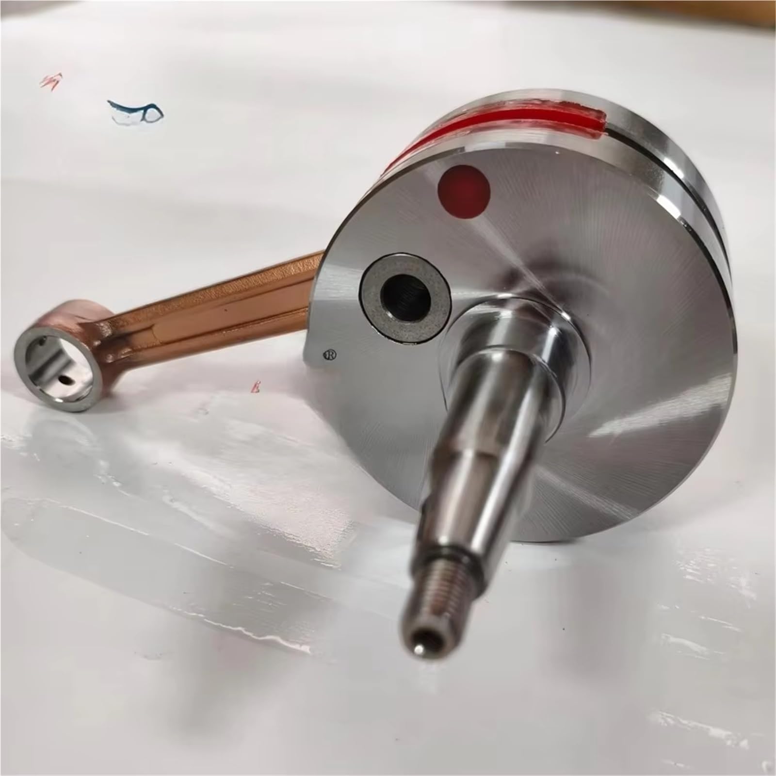 Compatibile con Suzuki per AX100 per AX115 Moto per Corse E Uso Quotidiano Alberi Motore Rossi Albero Motore Rinforzato Ad Alte Prestazioni Albero Motore