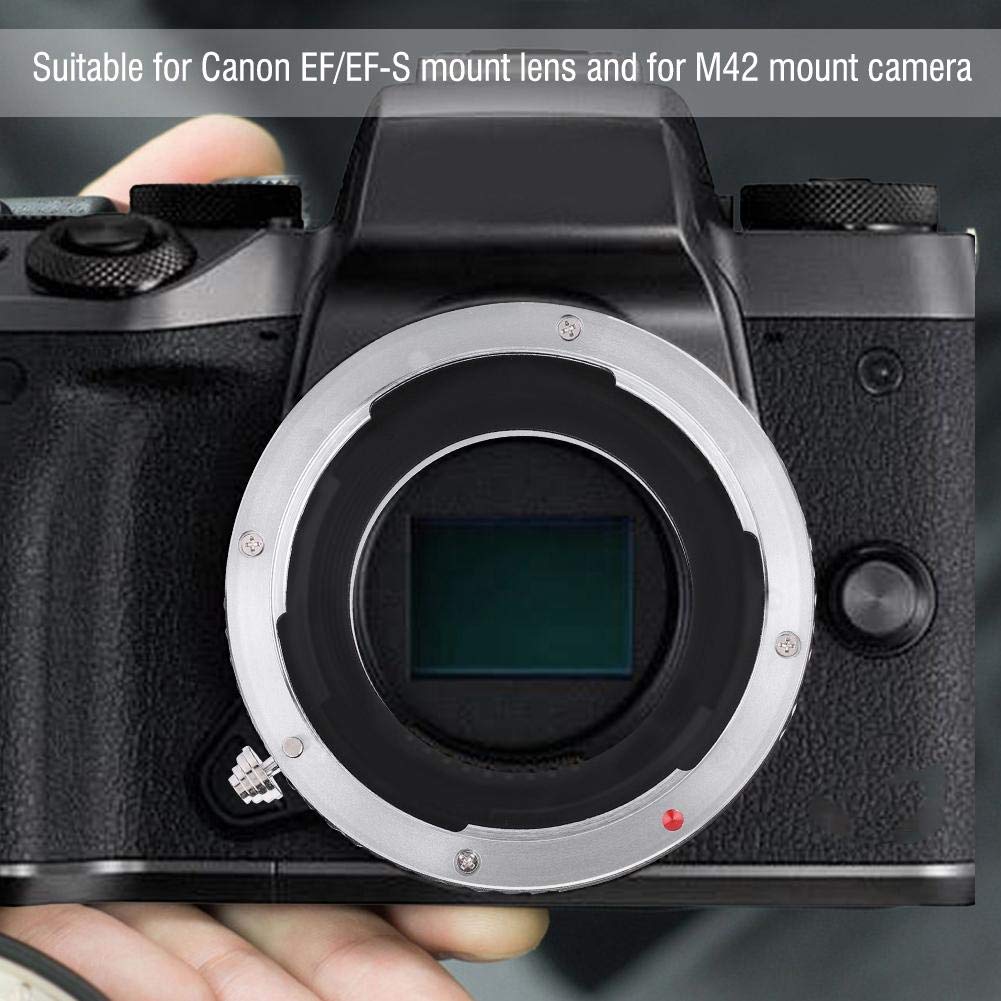 EBTOOLS pour Bague d'adaptation m42 vers Objectif EF Bague Adaptateur D'objectif -M42 pour Objectif de Monture EF/EF-S pour Appareil Photo à Monture M42
