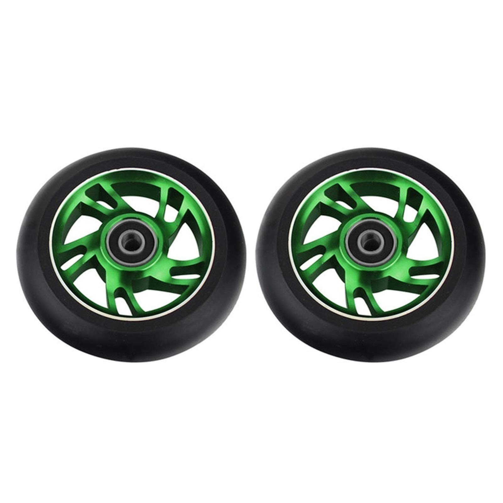 Générique Roue Trotinette Freestyle AntidéRapant 1pcs Scooter 100mm Roues à Haute résistance l'usure élastique Roulements Base de roulement Rouleaux Ski