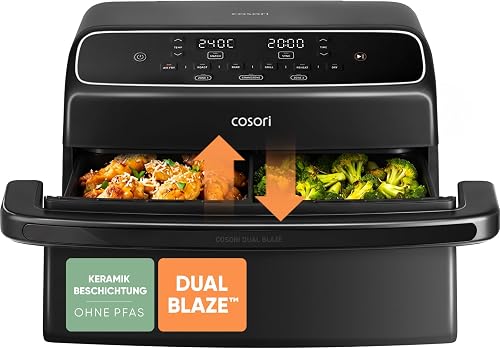 Cosori Air fryer Twinfry Compact 8,6L Revêtement Céramique