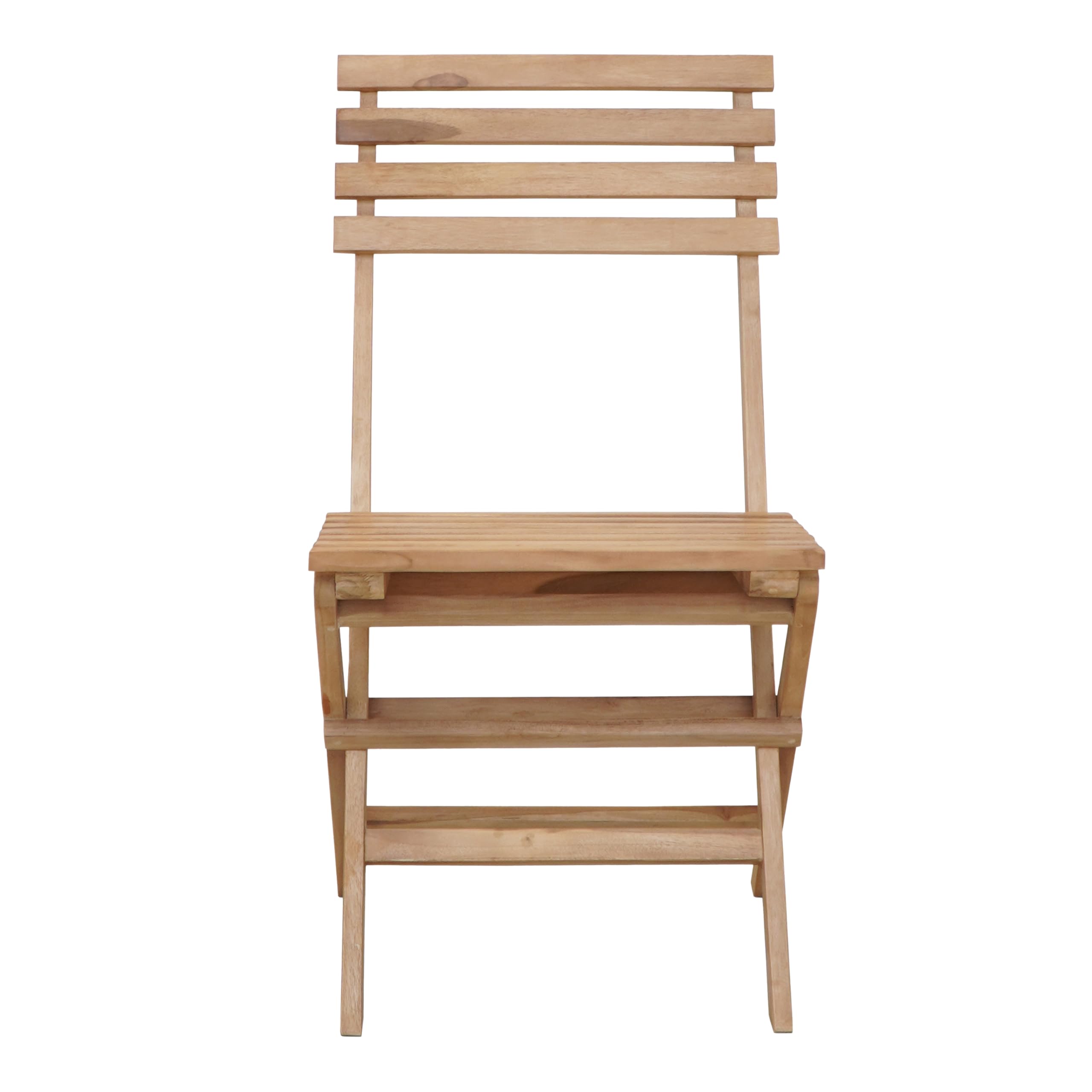 AXI Rae Table Et Chaise Bistrot, 2 Chaises 1 Table, Ensemble Bistro Extérieur en Bois, 100% Teck - Salon De Jardin Bistrot, Table Bistrot pour Jardin/Balcon/Terrasse