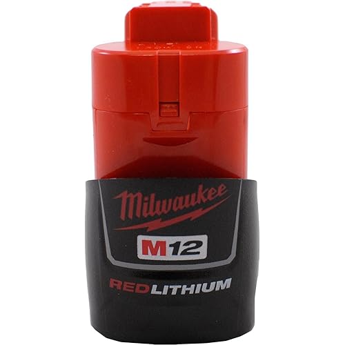 Milwaukee 48-11-2401 Genuine OEM M12 REDLITHIUM 12 Volt 1.5 Amp Compact Lithium Ion Battery with Overload Protection for Cordless Power Tools