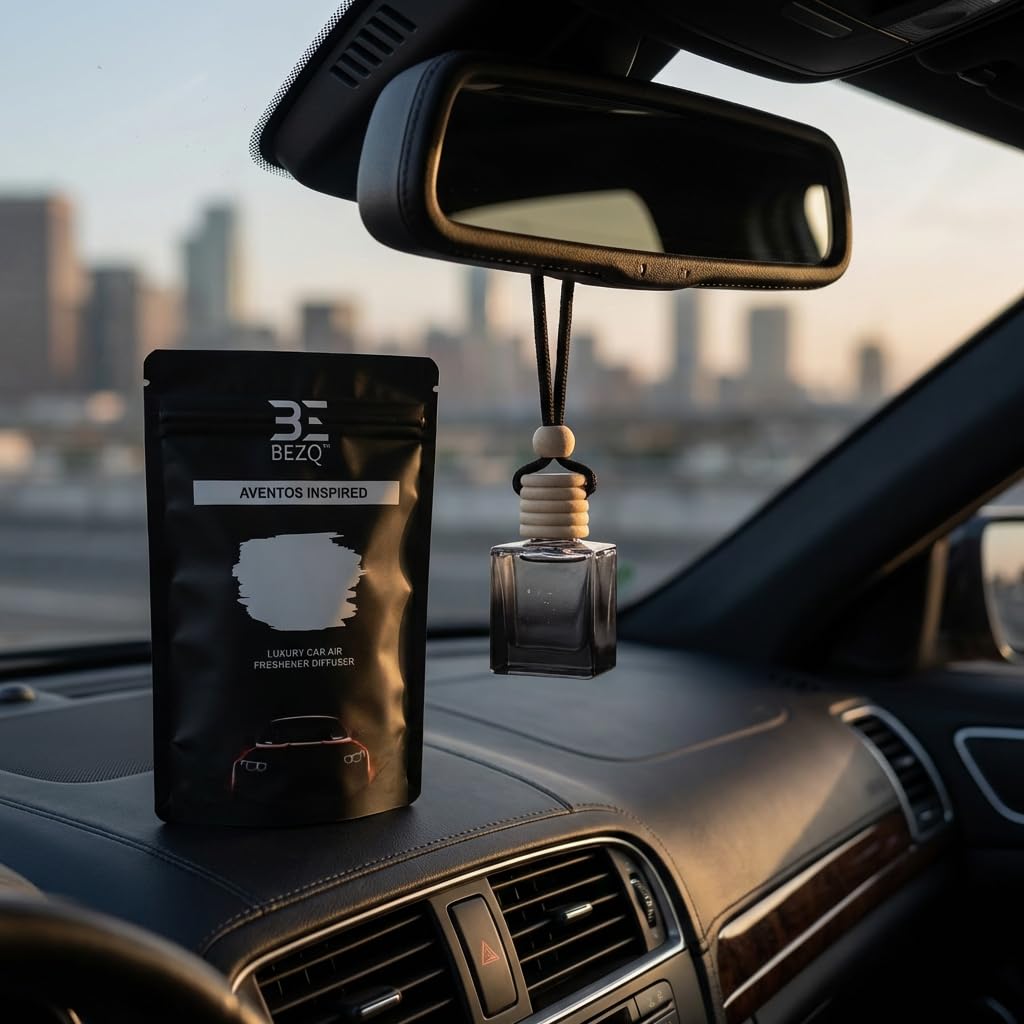 Creed Car Air Freshener Inspired, Freshener for Men, Diffuser Scent Luxury Ornament, Long Lasting, Aventos Perfume Inspired Fresheners, Automotive Air Freshener, Strong Freshener Scent by BEZQ - 3