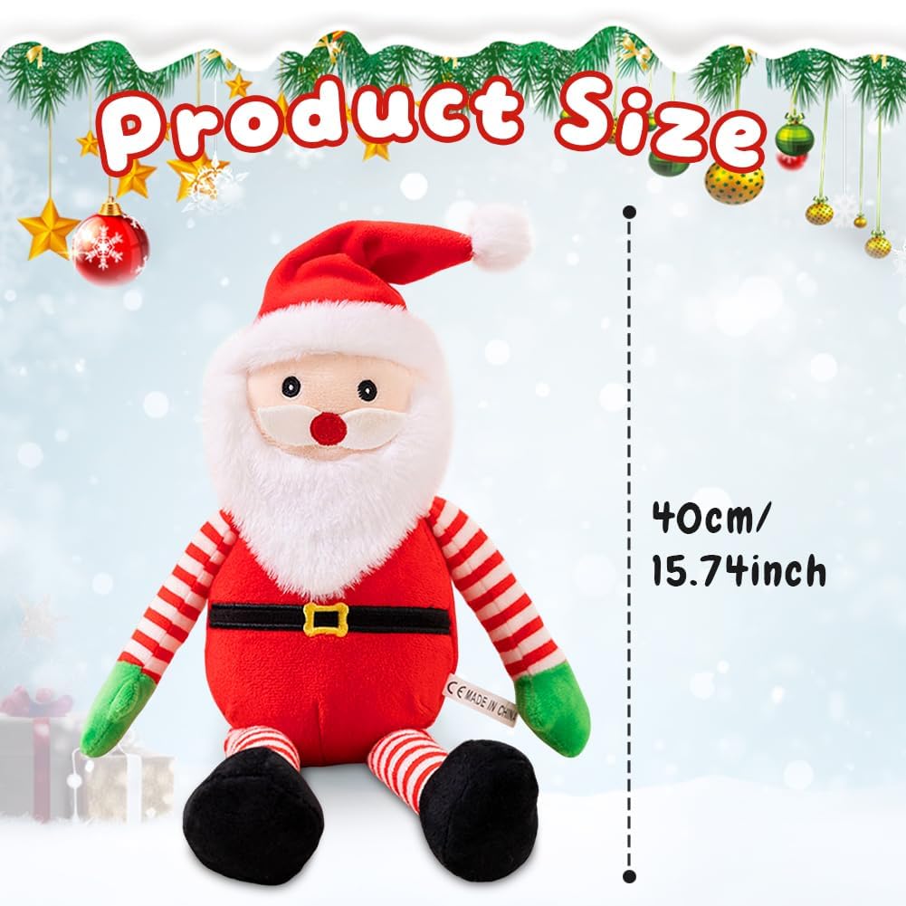 FCXVXCL Christmas Plush Toy Xmas Stuffed Animal Christma Decorations Cute Plush Doll Christmas Plushie Stuffed Doll Cuddly Soft Toys Xmas Decorations Kids Toys Gifts - Image 2