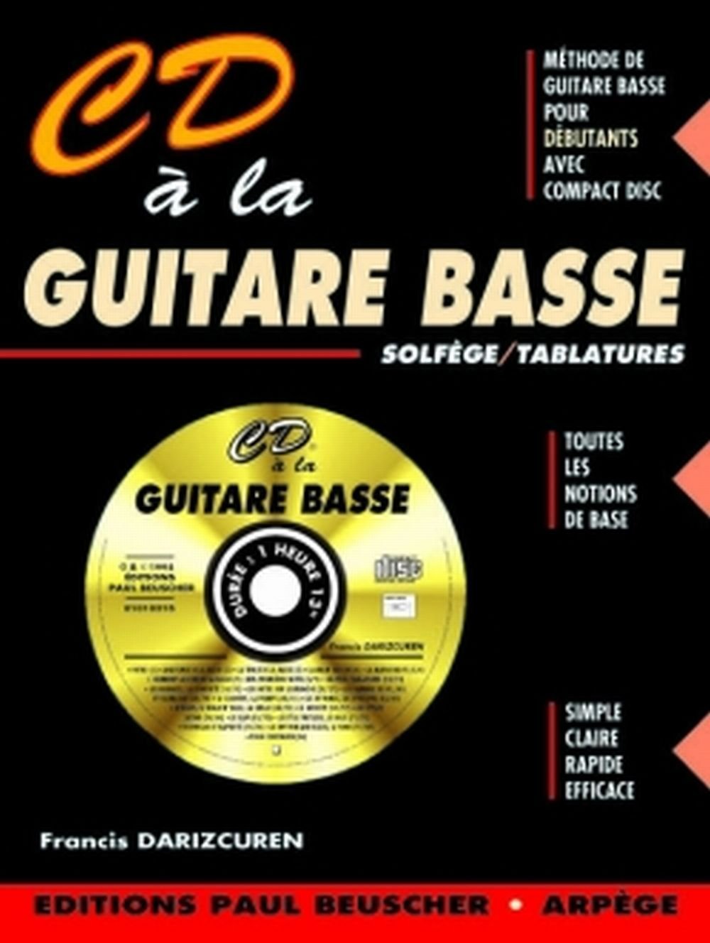 Partition : CD a la guitare basse F. Darizcuren