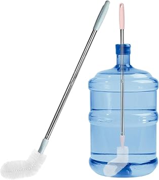 2 Pack 29.5" Bottle Brush Extra Long Stainless Steel Bottle Brushes Bendable Nylon Brush Durable 5-Gallon Water Bucket Cleaner Brushes 360 Scrubbing for Tanks, Barrels & Big Bottles Opening > 1.7"