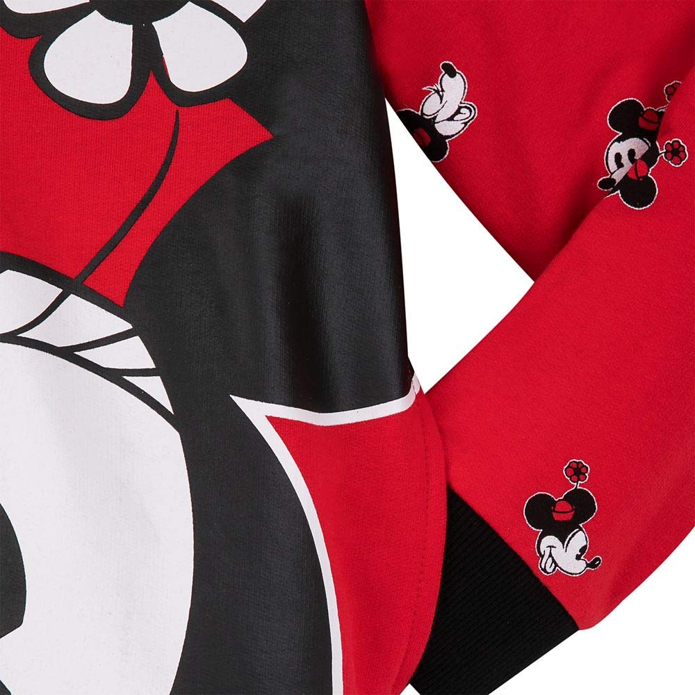 Disney Minnie Mouse bluza z kapturem z zamkiem błyskawicznym dla dzieci, wielokolorowa