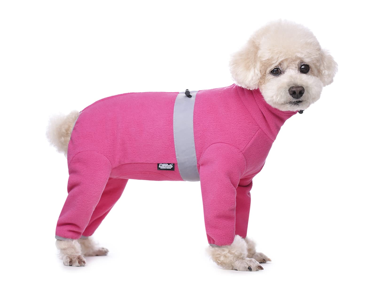BT Bear Winter Dog Coat,Adjustable Pet Warm Onesie Thickens Warmth Fleece Jumpsuit Clothes Pajamas Costume Apparel for Puppy Small Dogs (Hot Pink, XS)