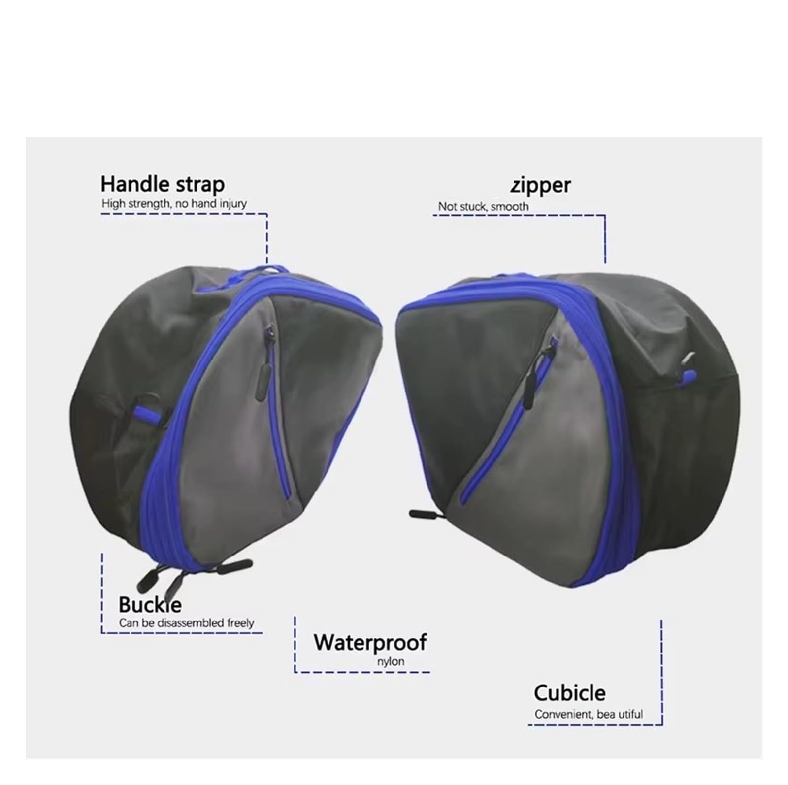Moto Paraurti Borsa per Tracer 9 per 900 per GT Moto Nero Fodera per Borsa Interna Espandibile Scatola degli Attrezzi Valigie da Sella(A Set)