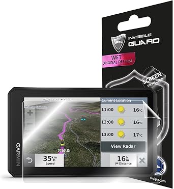 IPG For Garmin Tread Powersport 5.5" Display Navigator HydroGel Screen Protector Invisible Ultra HD Clear Film Anti Scratch Skin Guard - Smooth/Self-Healing/Bubble -Free for TreadP.sport5.5