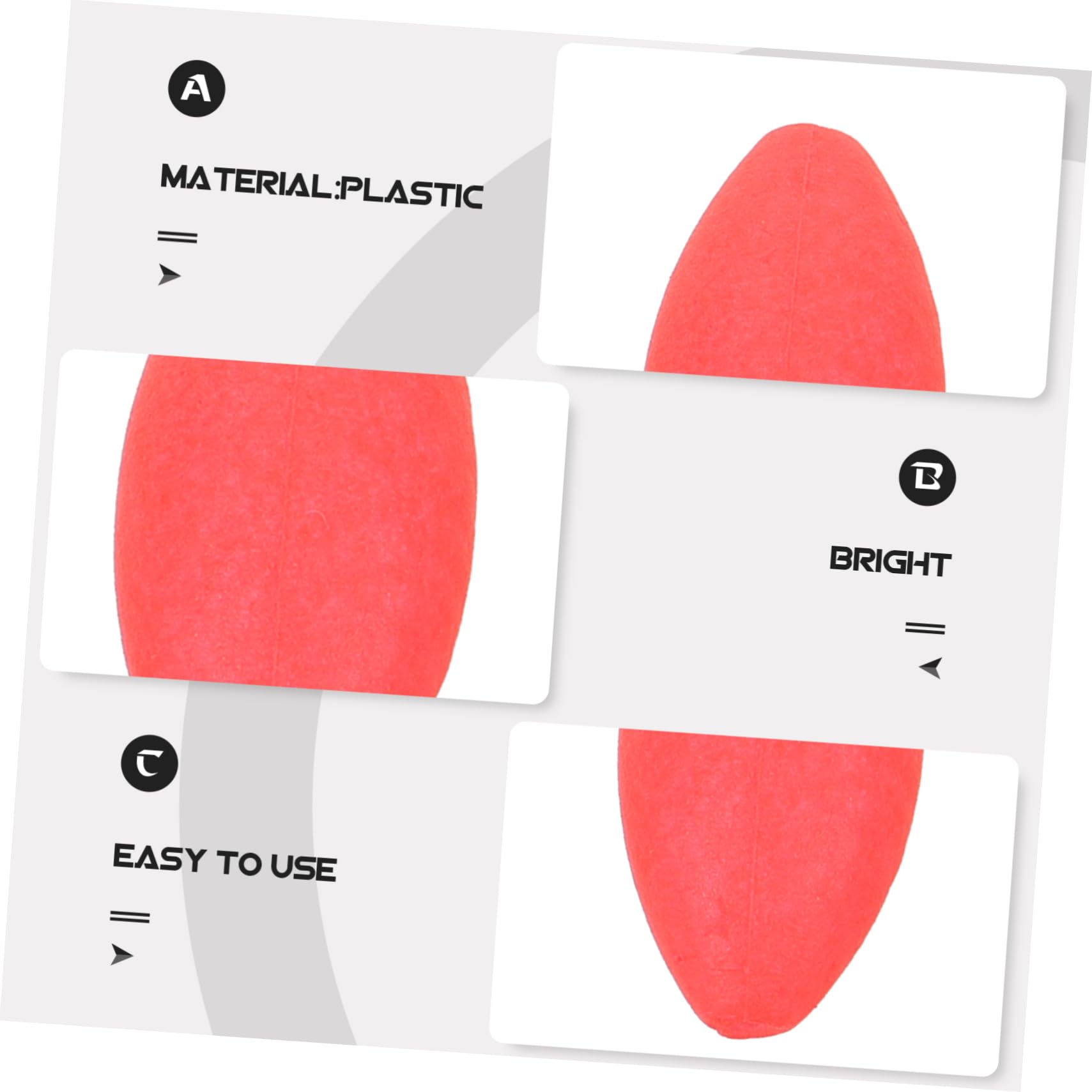 UPKOCH Matériel De Pêche Attaquer Flotte pour Perles Équipement De Pêche À La Mouche Outil De Pêche Accessoires De Pêche Plastique Rouge