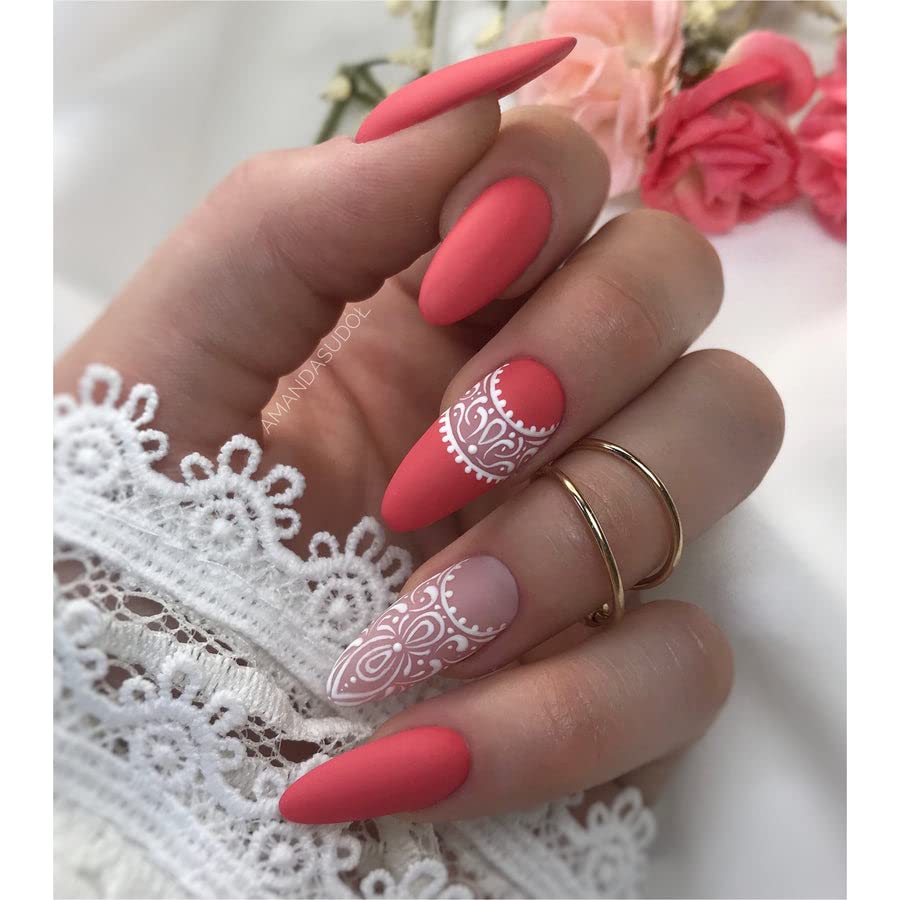 semilac Base + Top + 006 Classic Coral UV-LED-Nagellack-Gel Hybrid Maniküre Soak Off Farbe Coat