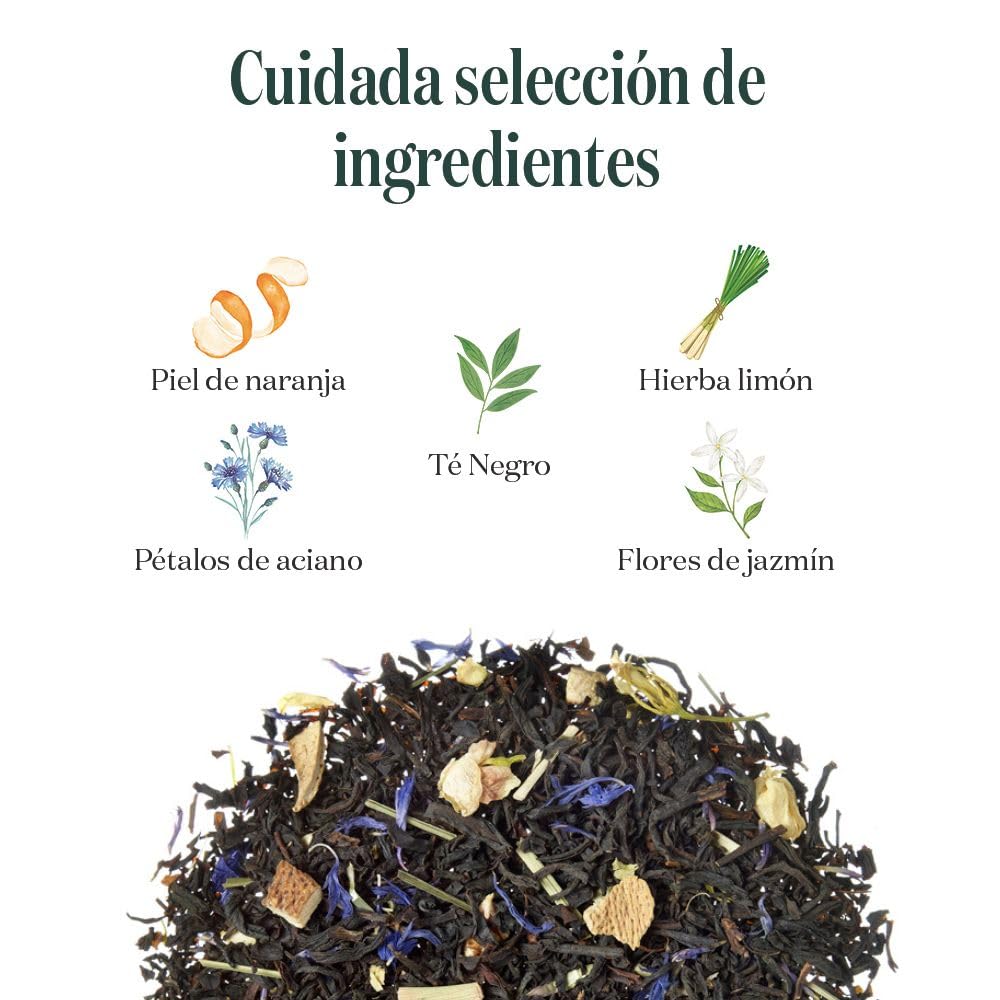 TEA SHOP - Té Negro Earl Grey Special 100g - 50 Tazas - Formato a Granel - Black tea - Earl Grey - En Hojas - Energizante y Antioxidante — view 2