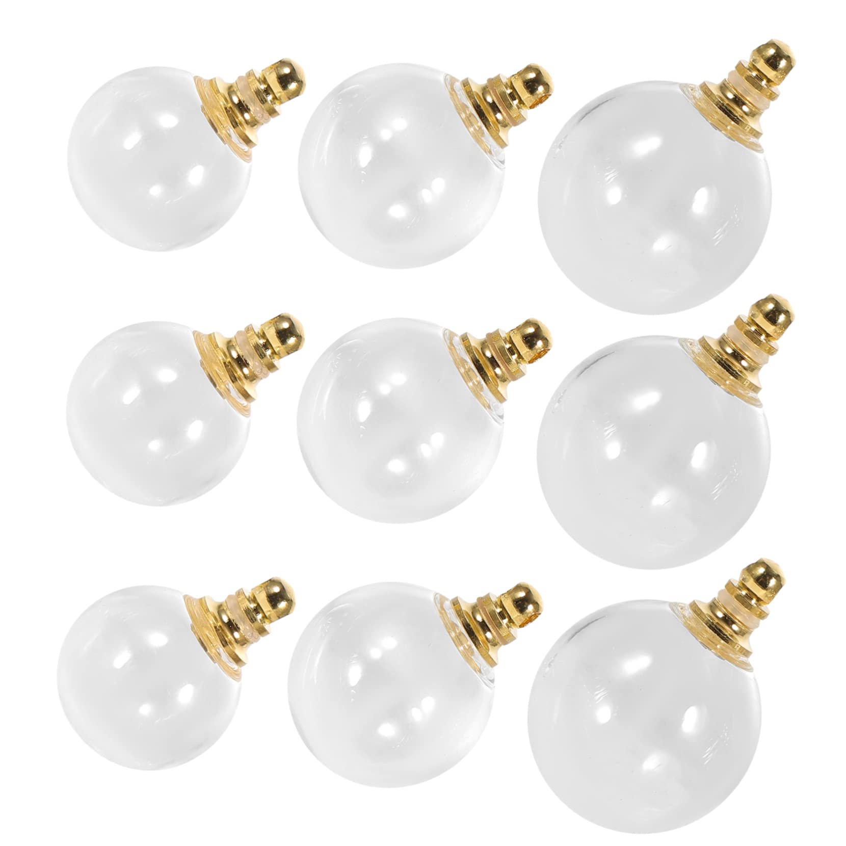 TEHAUX Hohler Flaschenanhänger Leere Schneekugel Diy Bastelzauber Ballanhänger Selber Machen Armreif-anhänger Kugelanhänger Zur Dekoration Osterbaumschmuck Glas Transparent