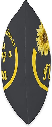 Miniatura 2 de Gifts For Nama Gift Happiness is Being A Nama Throw Pillow, 16x16, Multicolor