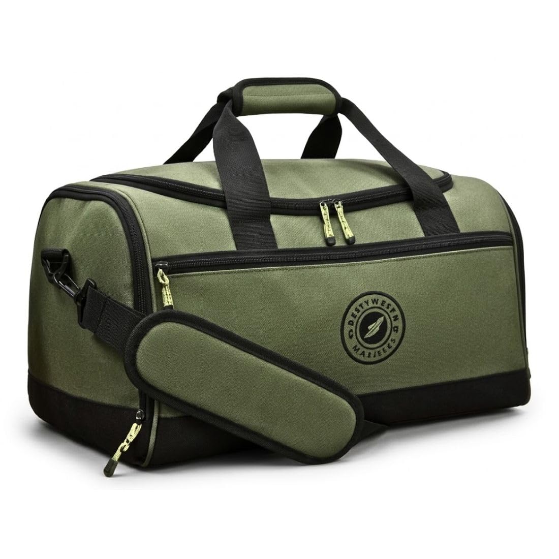 Kmxo Mens Combat Military Holdall Bag Durable Sport Gym Police Work Security Hiking Swim Travel Duffel Large Capacity Waterproof Tactical Fitness Shoulder Bag for Outdoor Heavy Duty Gears (Green)