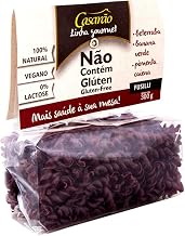 Macarrão de Arroz com Beterraba e Banana Fusilli Sem Glúten Casarão 300g