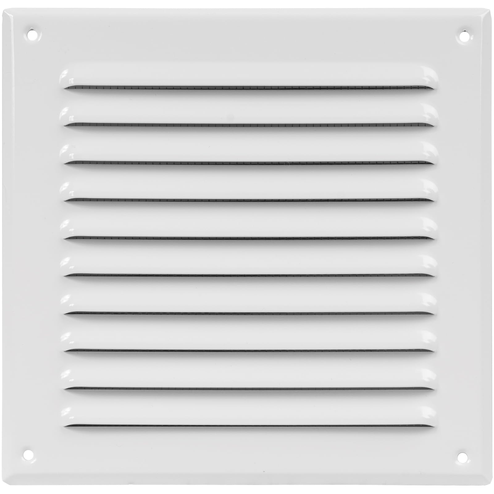 Aluminium Lüftungsgitter 19x19 Cm – Mit Verstellbaren Lamellen, Multi-Shutter Dämpfer, Für Wand/Decke