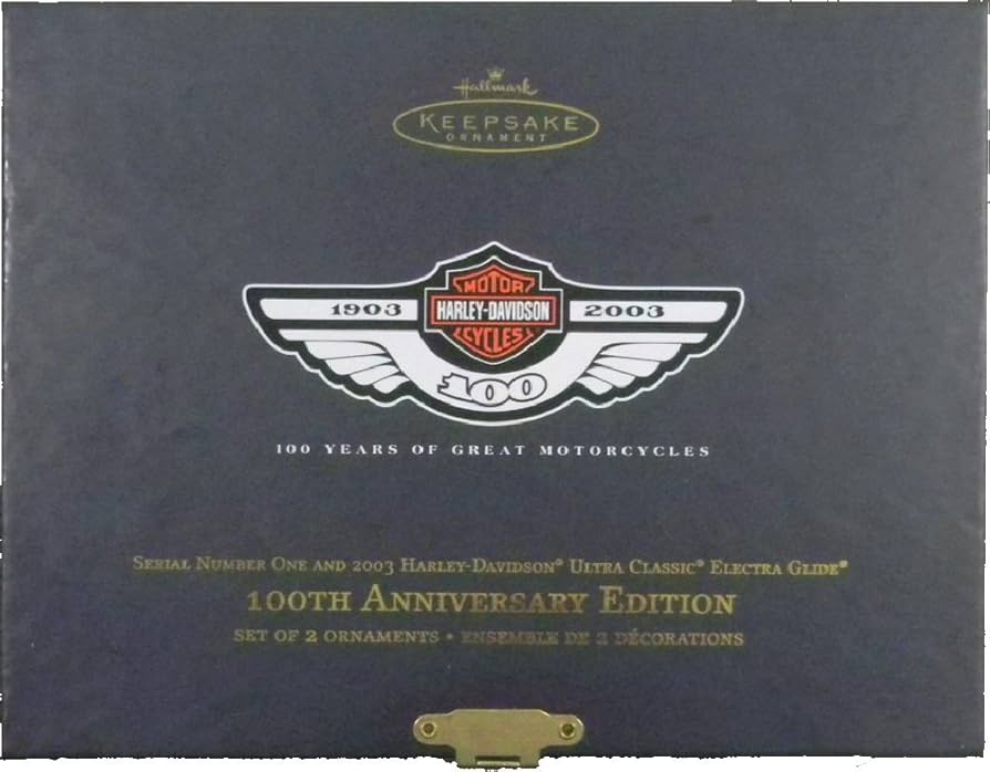 Amazon.com: Hallmark Keepsake Ornament 2003 Harley Davidson 100th