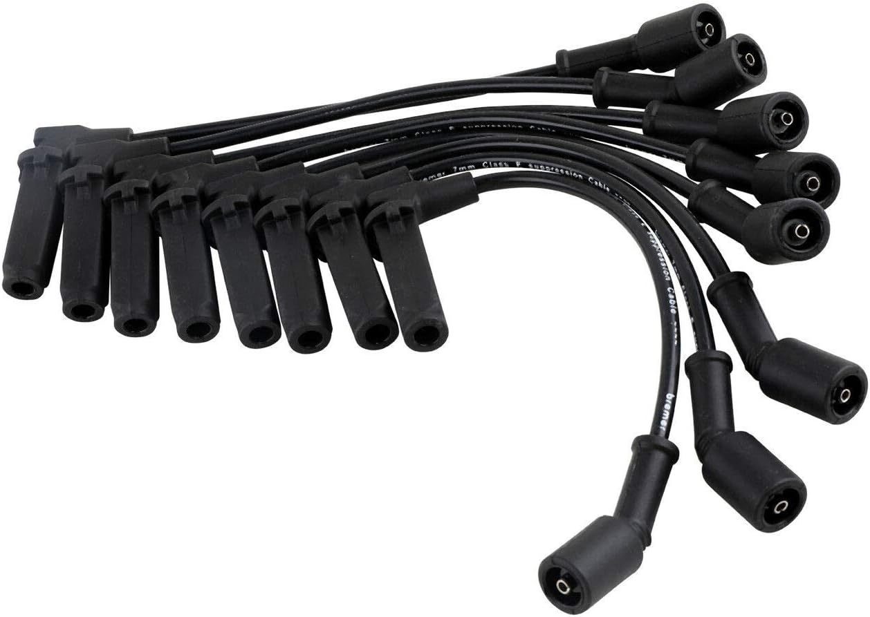 Ignition Spark Plug Wires 7mm (8PC Set) for 2003-2006 Chevy GMC Silverado Sierra 2500HD V8 8.1L