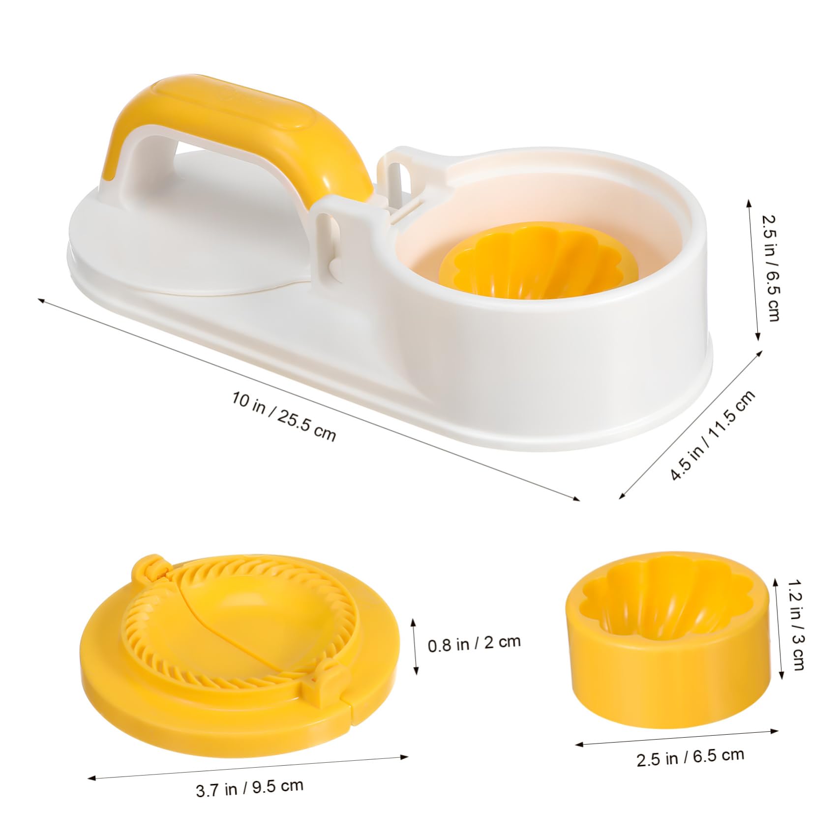 Cabilock 1Set Dumpling Wrapper Maker Tool Manual Dough Presser for Dumplings Wontons and Buns Lightweight Kitchen Accessory for Uniform Thickness and Easy Operation