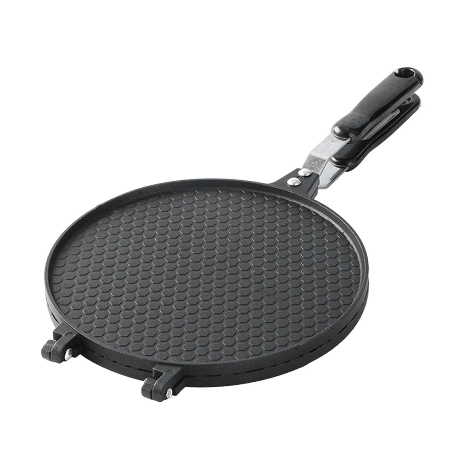 Sharplace Waffle Maker Macchina per Coni Gelato Padella Doppia Antiaderente Utensile per Omelette Croccanti Crepes da Colazione Materiale Resistente Adatto a Cu, 22 Cm