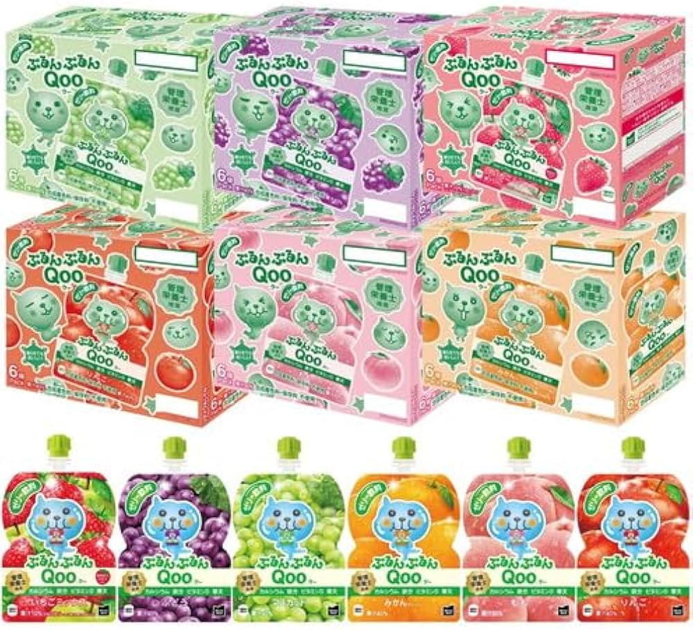 Amazon.co.jp: ミニッツメイド Qoo (クー) ぷるんぷるん 6種 x各6本