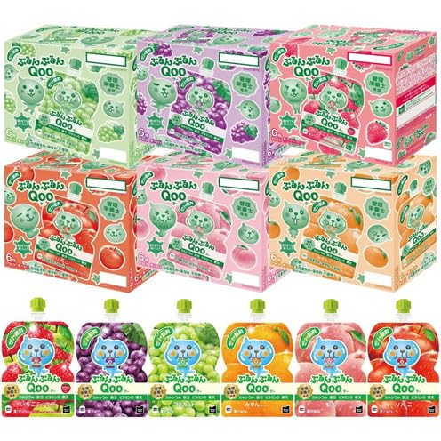 Amazon.co.jp: Qoo (クー) ぷるんぷるん 6種 x各6本セット ぶどう