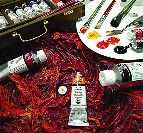 Miniatura 2 de Lukas Cryl Liquid - Pintura acrílica de cuerpo suave para vertido, pintura acrílica profesional de baja viscosidad, amarillo limón (primario), 6.8