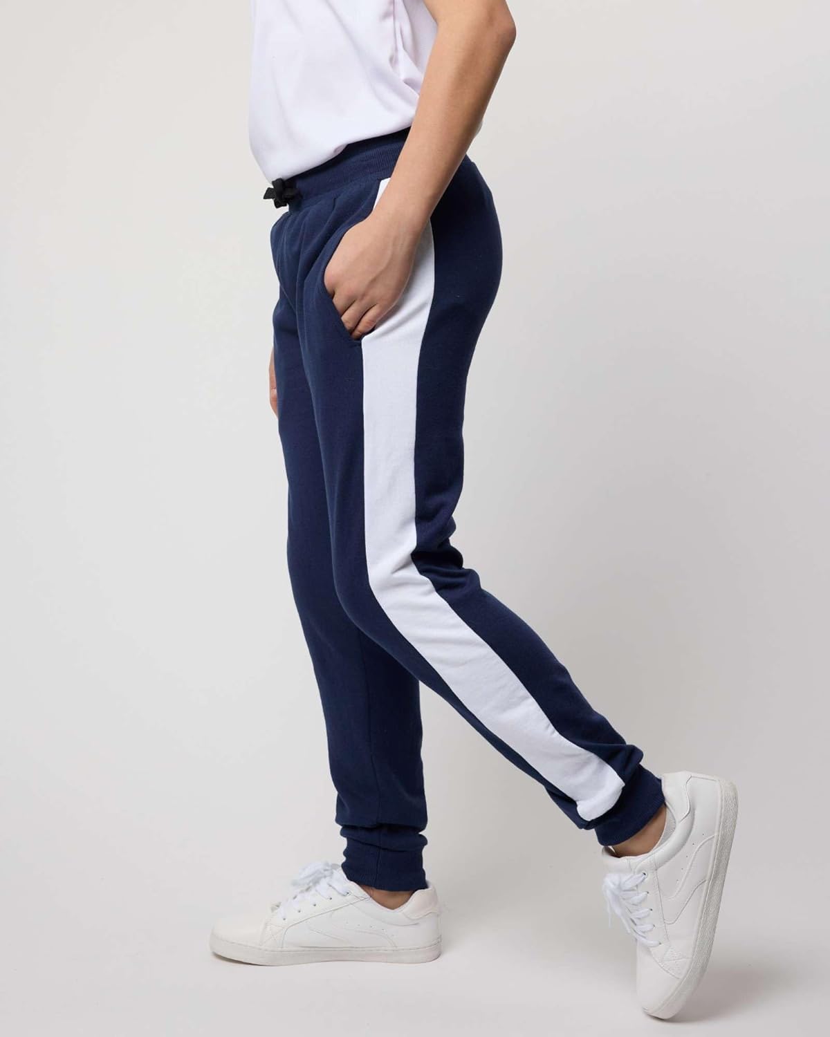 Real Essentials 3 Pack: Boys' Cotton Fleece Jogger Sweatpants - Active Athletic Youth Pants for Teens with Pockets - Image 5