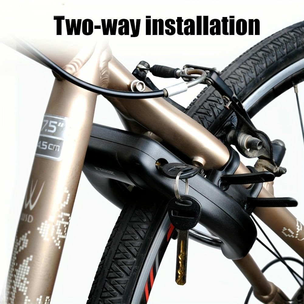 ZBDZSW Lucchetto per Bici Resistente antifurto a Forma di U con Design a Chela di Granchio, Telaio in Acciaio Inossidabile con Finitura Verniciata per Bici da Montagna e da Strada