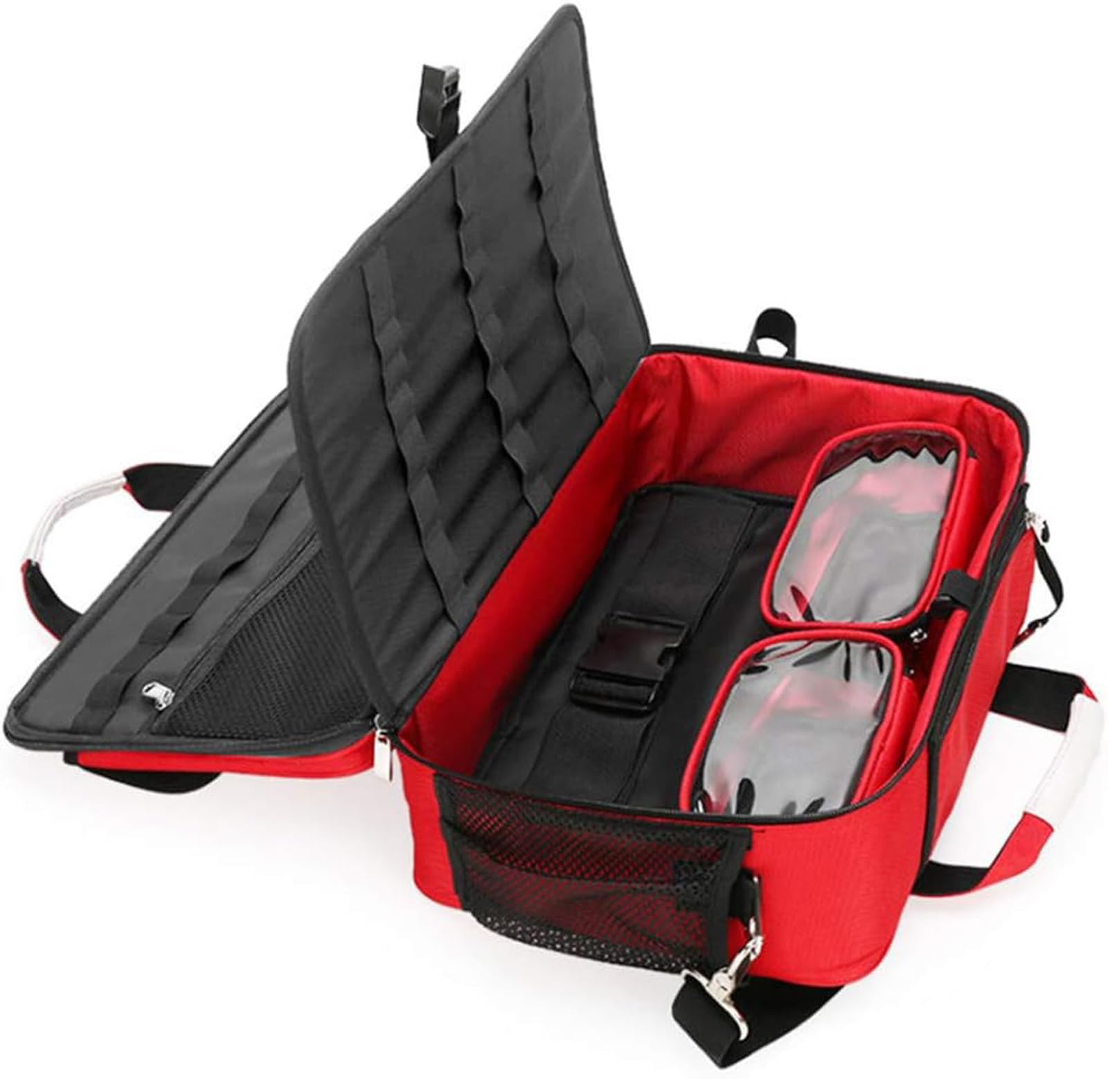 CUSMA Bolsa De Primeros Auxilios Vacía para Primeros Auxilios, EMT, EMS, Enfermera, Médico, Bolsa De Viaje, Almacenamiento De Equipos De Tratamiento De Ambulancia De Emergencia,Azul