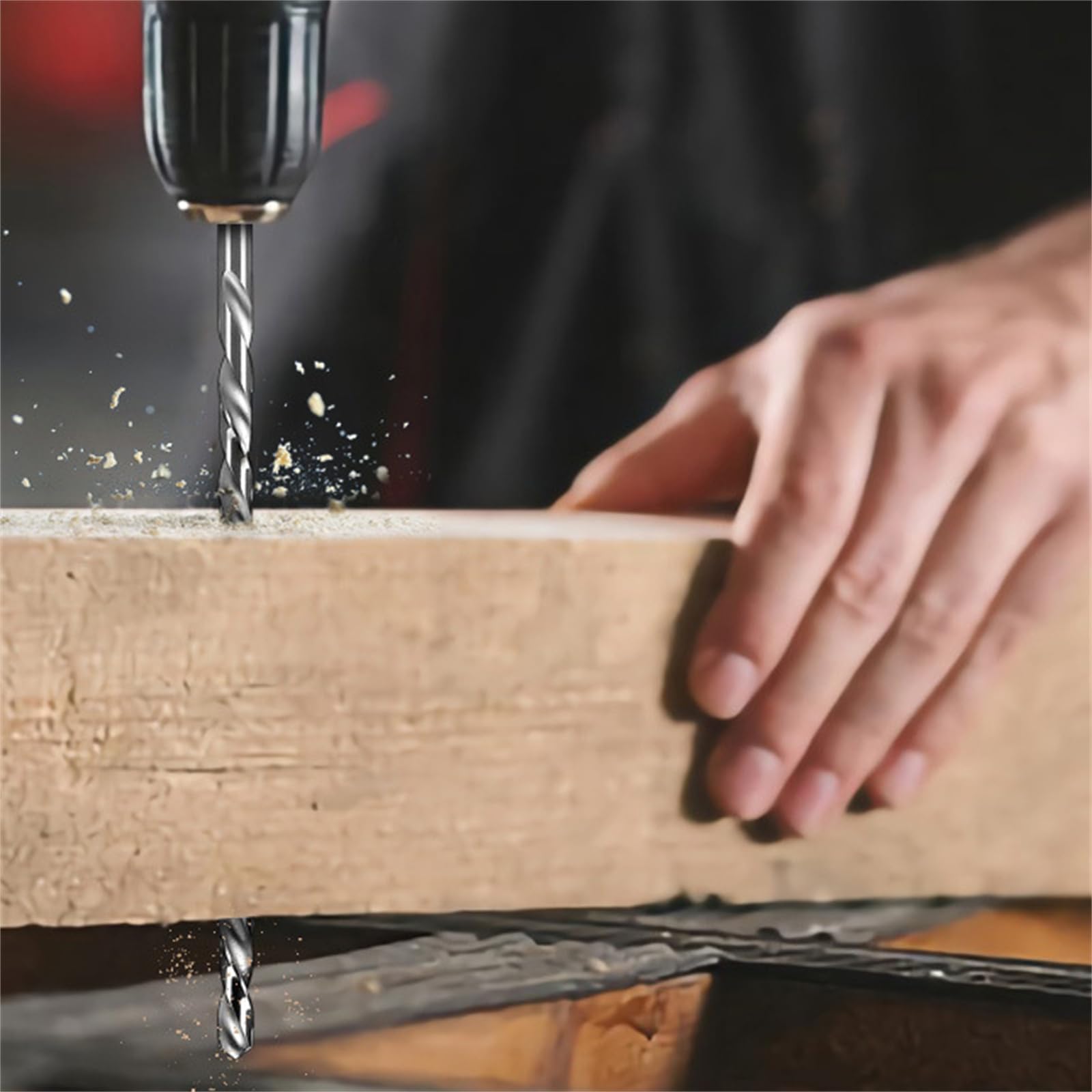 Punte elicoidali extra lunghe con gambo dritto, estensione da 10 mm, in acciaio ad alta velocità, lunghezza 200 mm, per legno, plastica, alluminio, ferro, rame (1 pezzo)