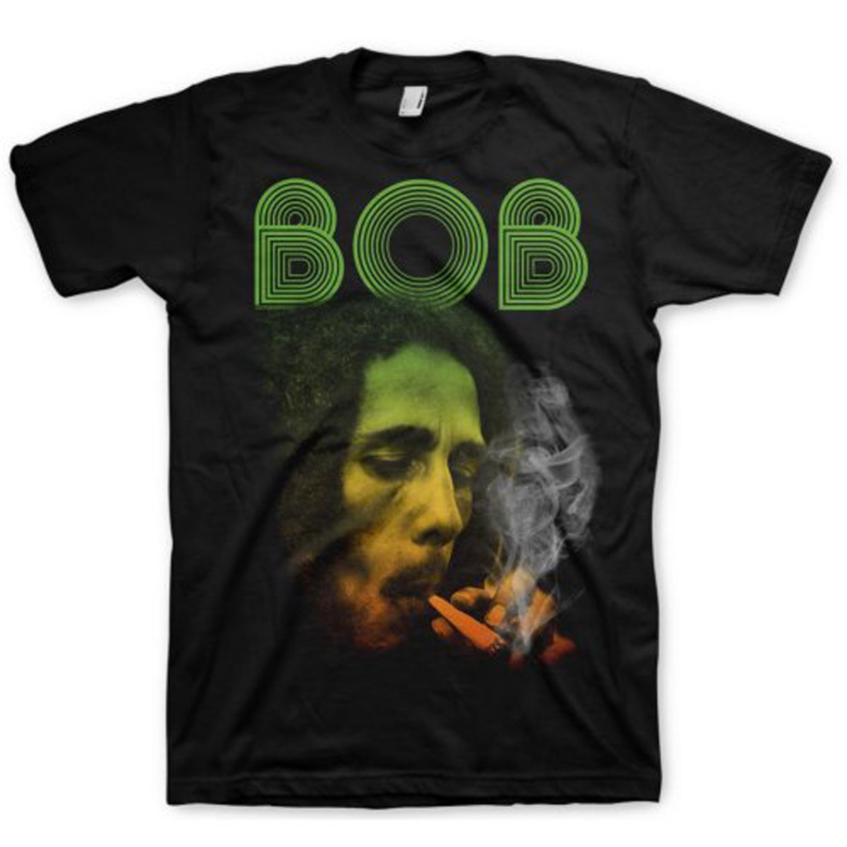 Bob Marley Smoking Da ERB Official Tee T-Shirt Mens Unisex (Medium) Black
