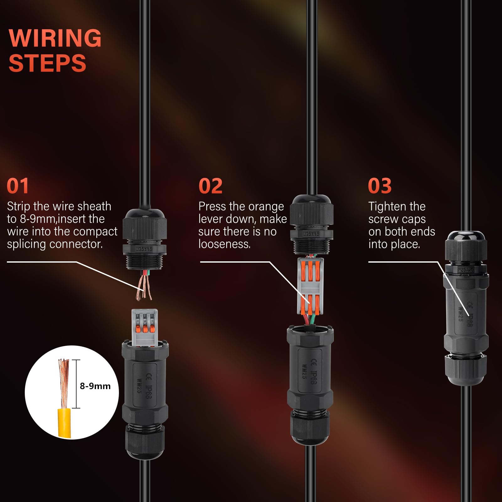 YUSHIHU Outdoor Junction Box, Waterproof Box IP68, waterproof electrical connector - Image 2