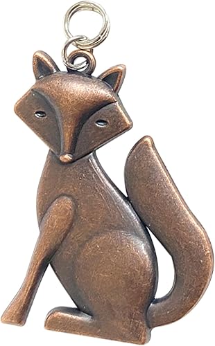 Miniatura 4 de Juego de 12 ganchos para cortina de ducha, colgante de zorro, decoración temática de animales, accesorio de decoración de baño de casa, anillo de