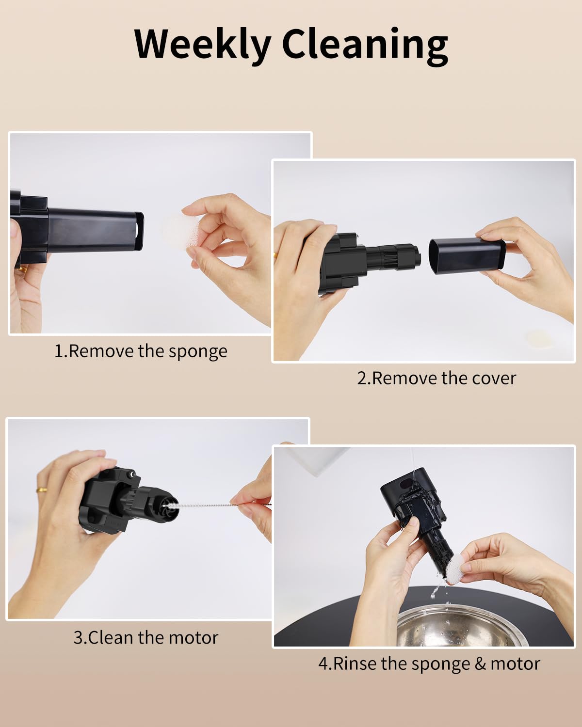 NPET Fuente inalámbrica de acero inoxidable para gatos, 1 galón/138 onzas, funciona con pilas, fuente automática para mascotas, dispensador de agua inalámbrico para perros con 8 filtros de repuesto