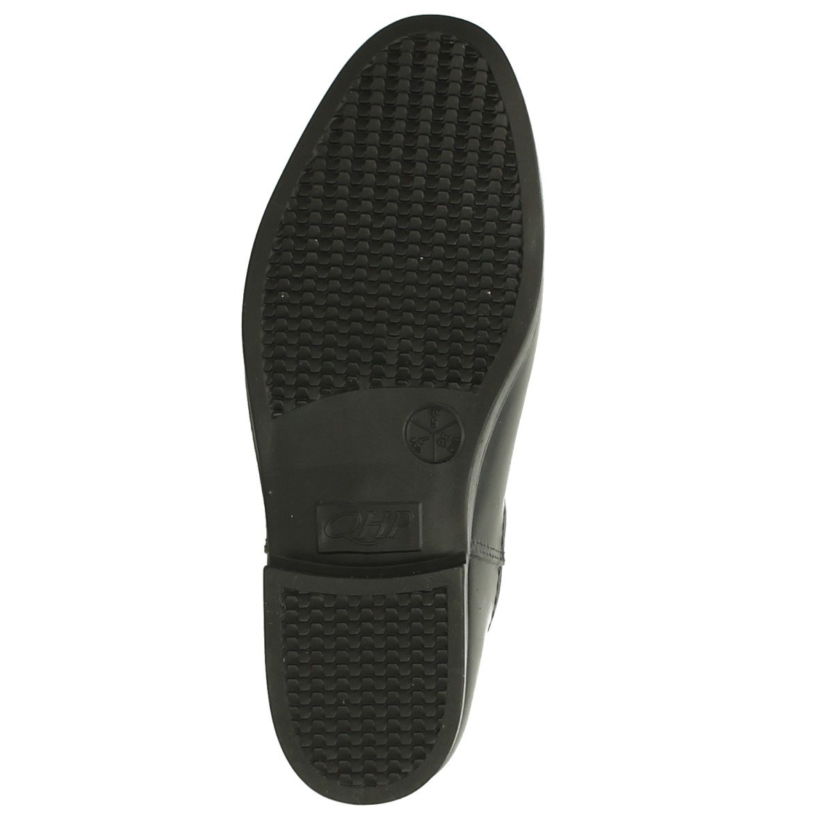 QHP Jodhpur - Botines de equitación (goma), color negro
