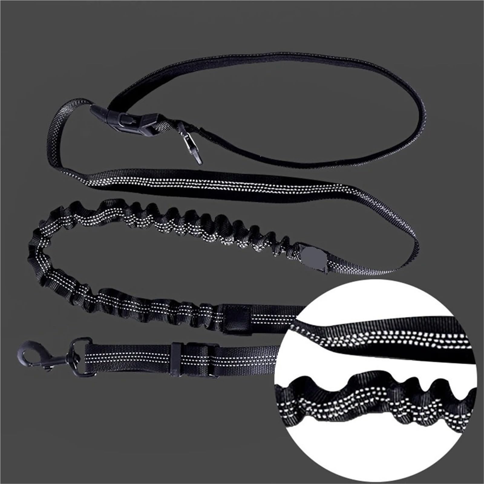 Laisse for Chien Mains Libres for la Marche, la Course, Le Jogging, réglable, Ceinture de Taille, Sangle de Poitrine, Corde de Traction pour Ceinture, Running